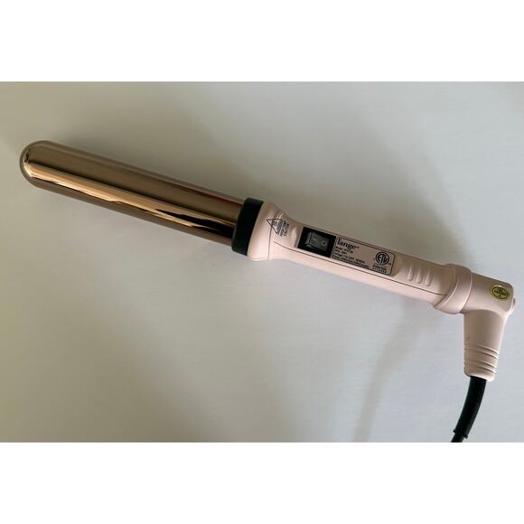 L'ange Hair Curling Wand HT015B 1.25" Blush Pink Lange Curling Iron - Picture 2 of 3
